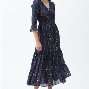 Chicwish Glory of Love Star Printed Maxi Dress - New - Size Large